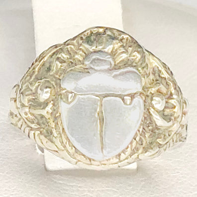Sterling Silver Scarab Ring CR0056