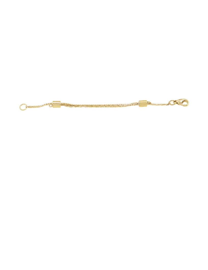 YM Gold Plated 3" Attachable Necklace Extender