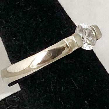 Designer Gelin Abaci 14K White Gold Tension Set Diamond Ring, Stackable  JSI0179