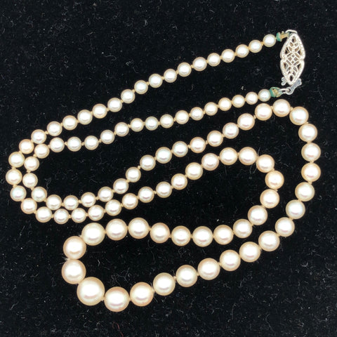 20" Graduated Pearl Necklace  CN0113