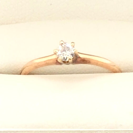 14K Yellow Gold Diamond Ring  CR0315