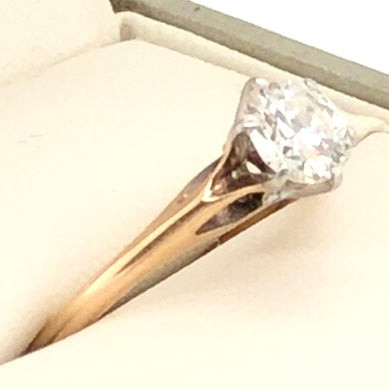 14K Yellow Gold Diamond Ring  CR0312