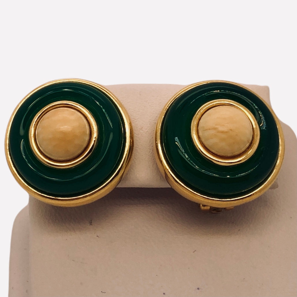 Tiffany 18K Yellow Gold Earrings Attributed to Donald Claflin  CE0154