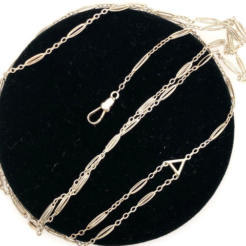 14K White Gold Lady's Watch Chain  CN0104