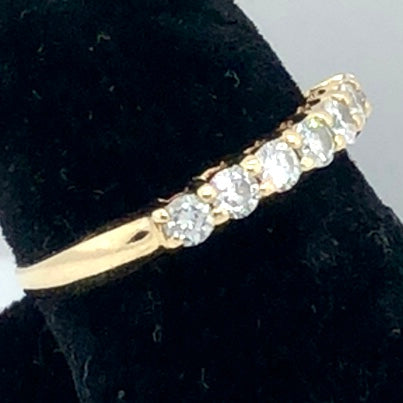 14K Yellow Gold Diamond Band Ring  CR0330