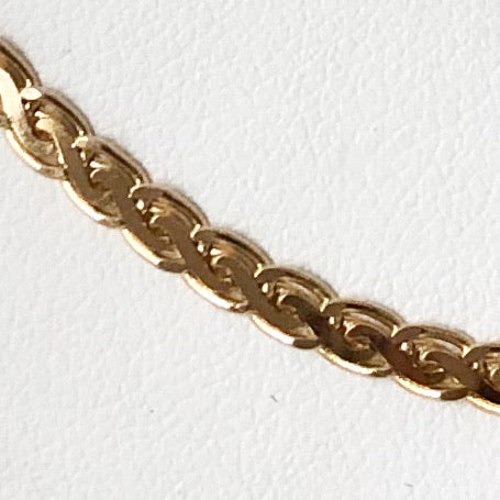 14K Yellow Gold Fancy Link 20" Chain  JNSI0182