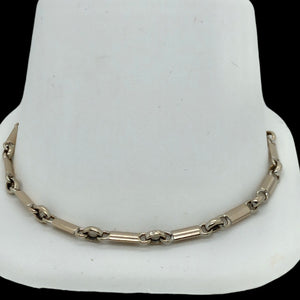 18K White Gold Watch Chain Link Bracelet  CB0117