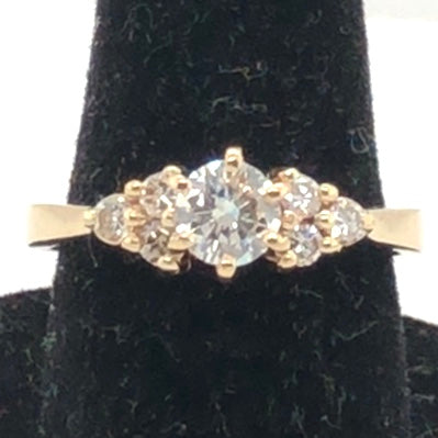 14K Yellow Gold Diamond Ring  CR0319