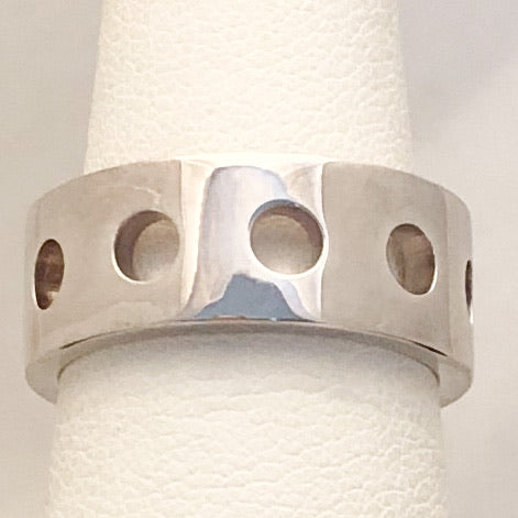 Sterling Silver Circle Band Ring   JSI0117